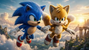 Sonic and Tails Flying Together