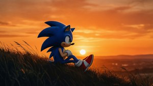 Sonic Sunset Silhouette