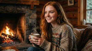 Sophie Turner Cozy Cabin