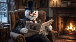 Sophisticated Snowman Reading
