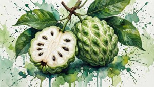 Soursop Watercolor Abstract