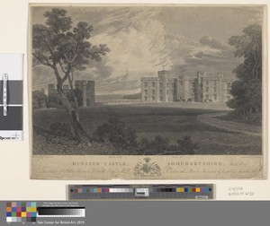 South West View of Dunster Castle, Somersetshire