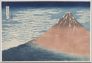 South Wind, Clear Sky, from Thirty-Six Views of Mount Fuji
