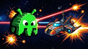 Space Battle Pixel Art