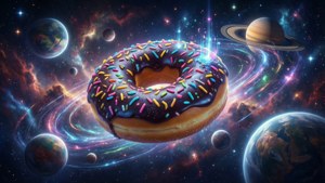 Space Doughnut's Cosmic Journey