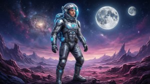 Space Explorer on Alien World