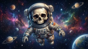 Space Explorer Skull