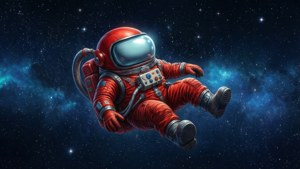 Space Floating Red