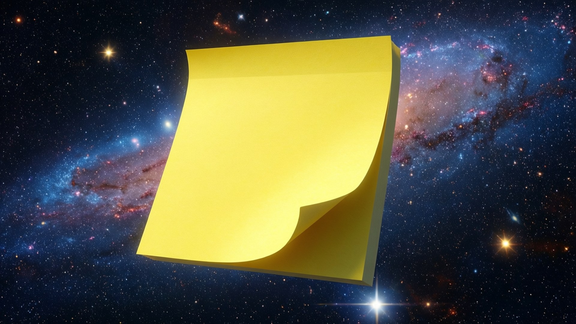 Space Sticky Note by Wallpapers.art Studio