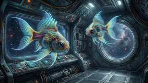 Spaceship Alien Aquarium