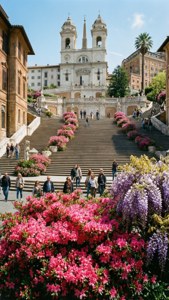 Spanish Steps in Bloom