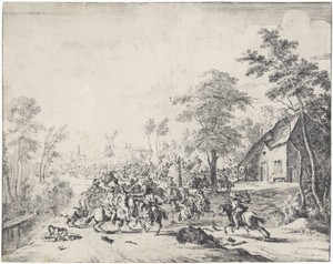 Spanjaarden onder Don Cantelmo bij Borgerhout verslagen, 1643