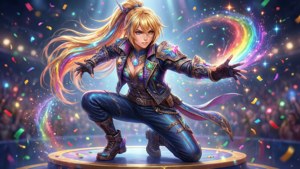 Sparkle Victory Pose