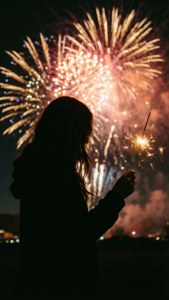 Sparkler Silhouette