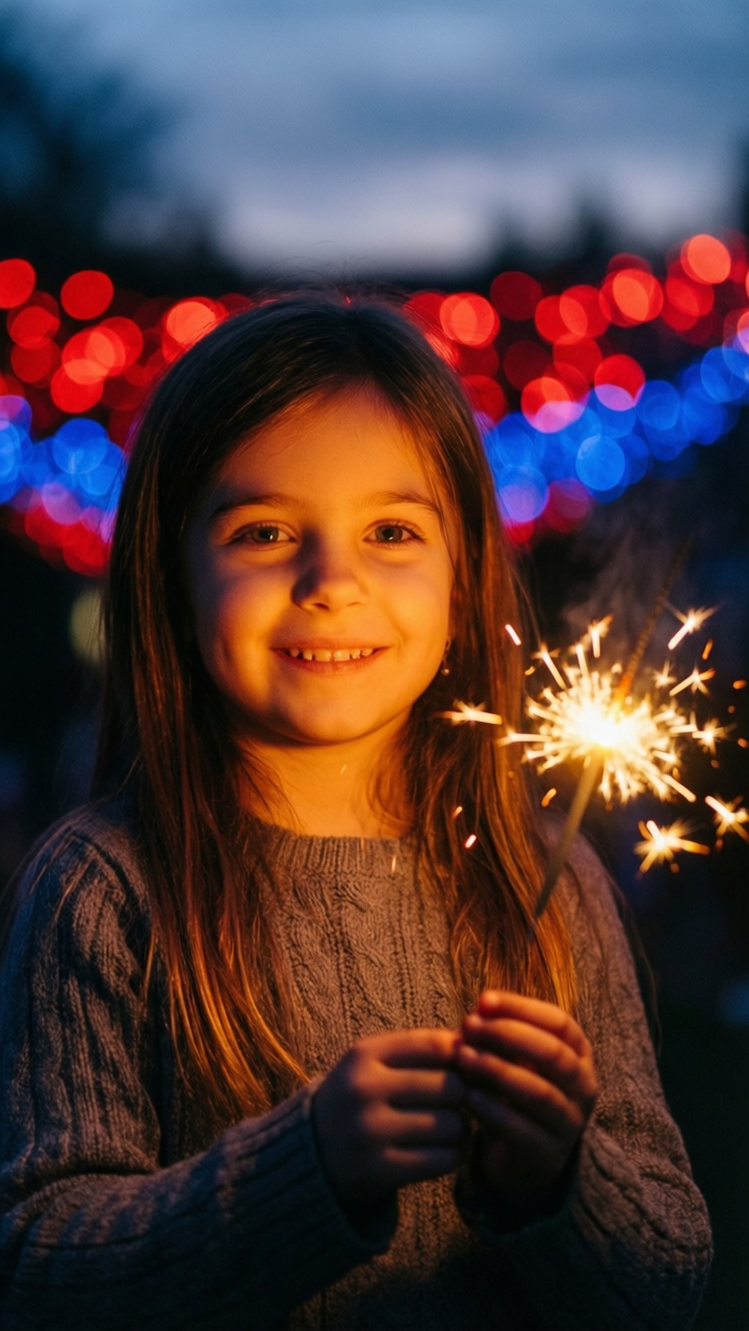 Sparkler Smile by Wallpapers.art Studio