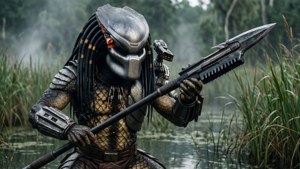 Spear Hunter in Swamp