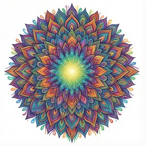 Spectrum Mandala Art