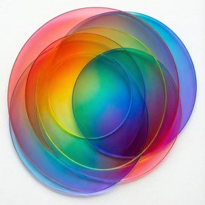 Spectrum Overlapping Circles
