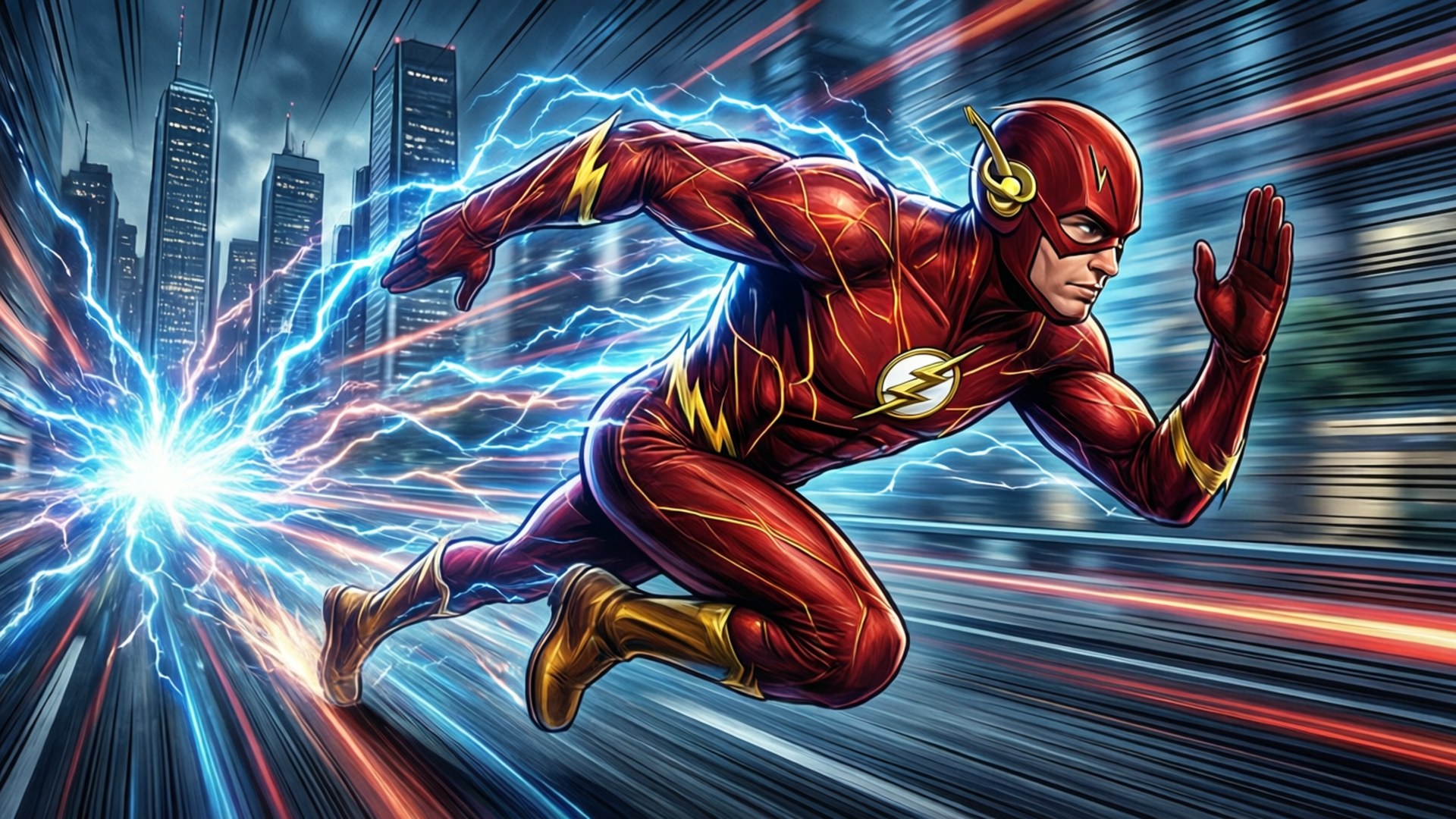 Speed Force Burst by Wallpapers.art Studio