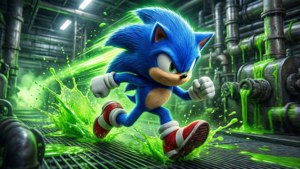 Speed Through Toxic Green