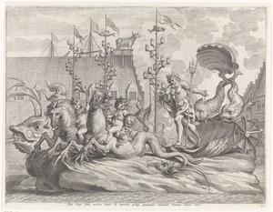 Spektakel met de strijdwagen van Neptunus