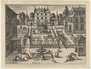 Spelen rond de fontein