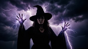 Spellcasting Witch Silhouette