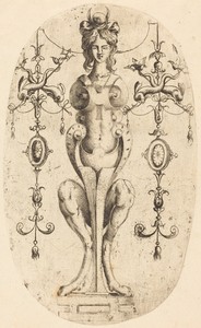 Sphinx Wearing a Crescent on Her Head