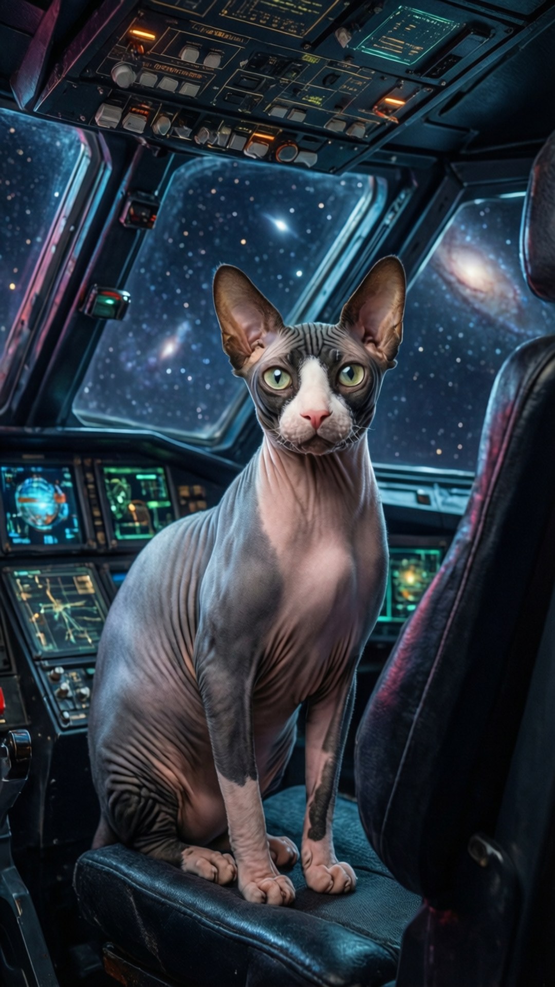 Sphynx Astronaut by Wallpapers.art Studio