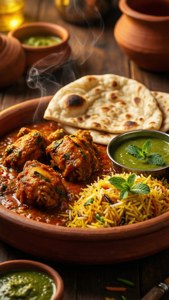 Spicy Chicken Thali