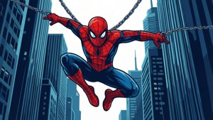 Spider-Man Web Swing Vector
