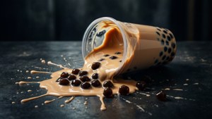Spilled Bubble Tea Drama