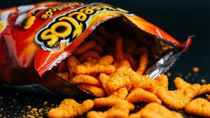 Spilling Cheetos Bag