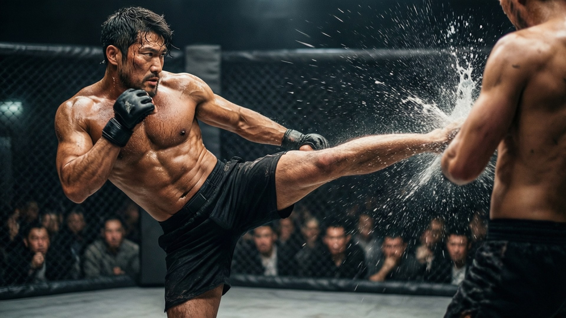 Spinning Back Kick by Wallpapers.art Studio
