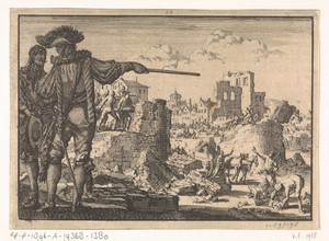 Spinola laat de muren van Mülheim afbreken, 1614