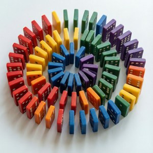 Spiral Domino Pattern