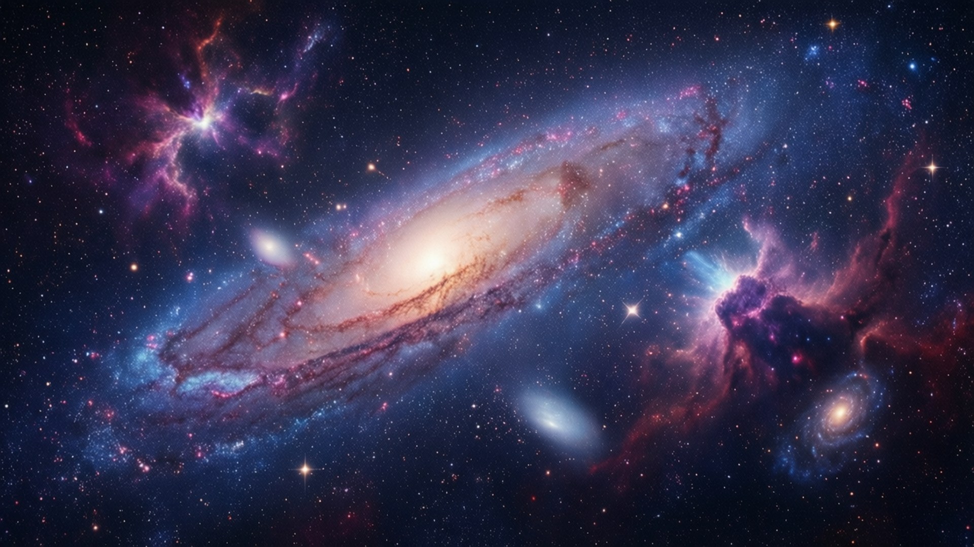Spiral Galaxy Nebula by Wallpapers.art Studio