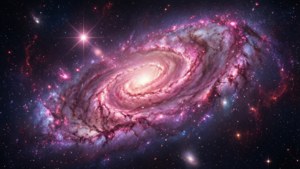 Spiral Pink Galaxy