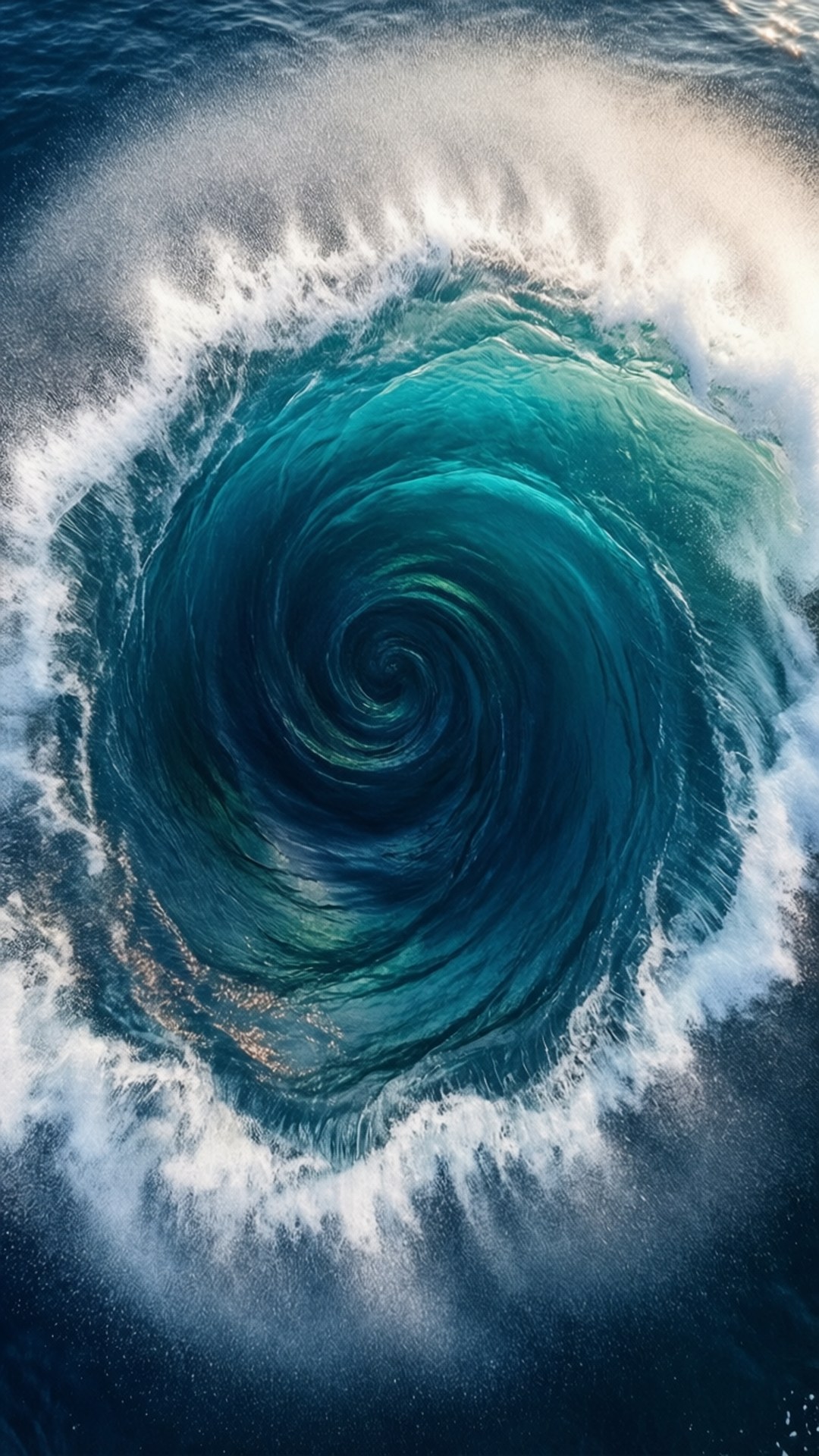 Spiral Wave Aerial by Wallpapers.art Studio
