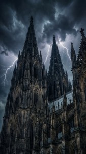 Spires Under Storm