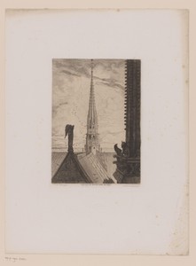 Spits van de Notre-Dame in Parijs