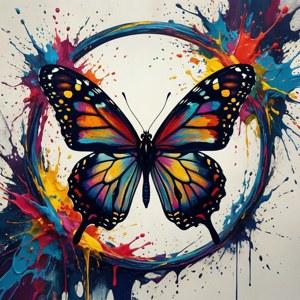 Splatter Butterfly Icon