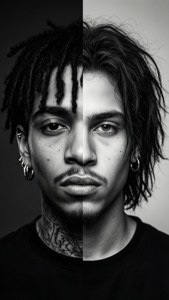 Split Portrait Blend