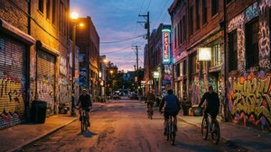Spokane Art District Dusk
