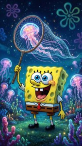 SpongeBob Jellyfish Night