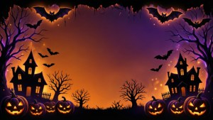 Spooky Halloween Border