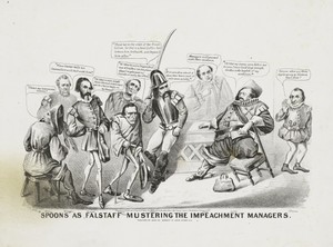 Spoons as Falstaff Mustering the Impeachment Managers