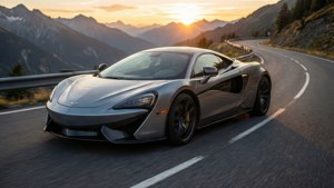 Sports Car Mountain Road