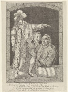 Spotprent op Johannes le Franc van Berkhey