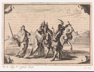 Spotprent over de strijd tussen Lodewijk XIV en paus Innocentius XI, 1687